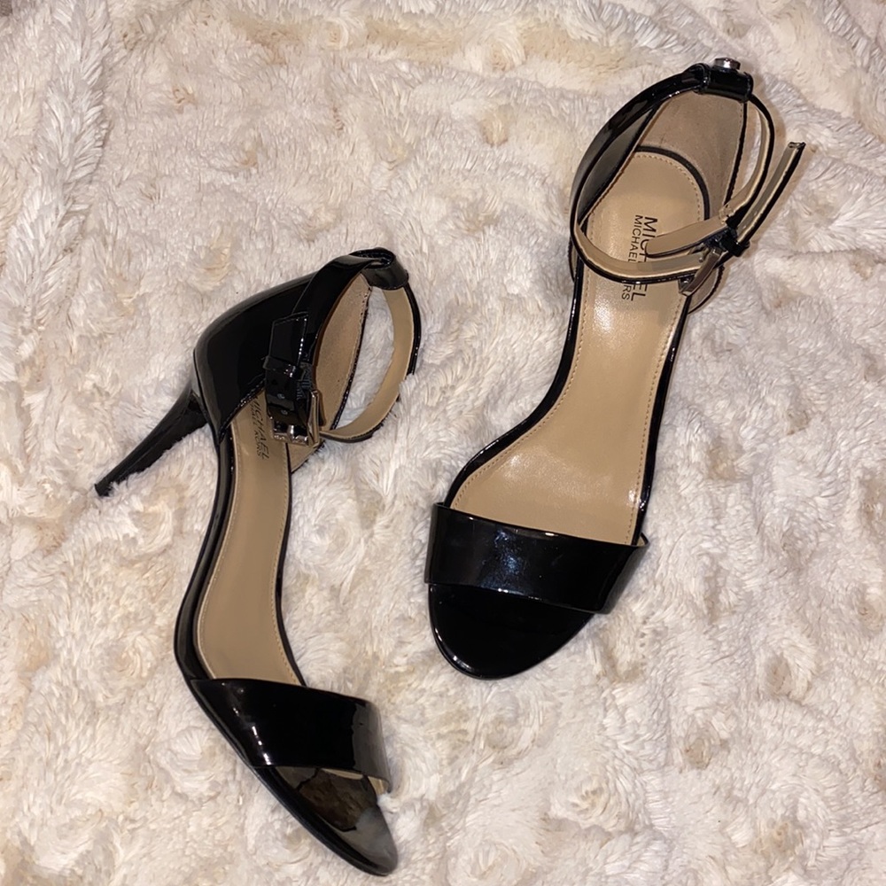 Michael Kors Ankle Strap Heels Patent Leather